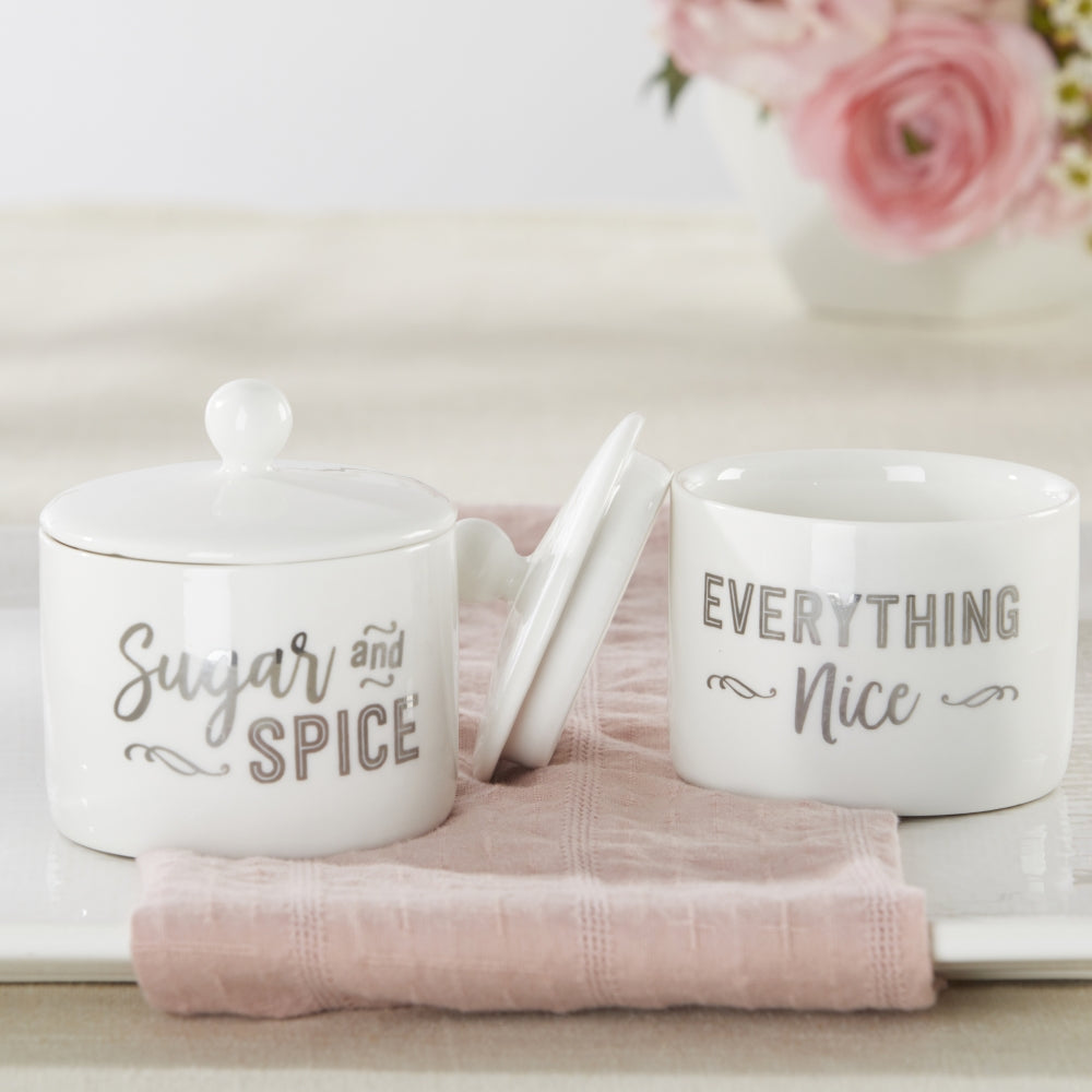 Sugar, Spice and Everything Nice Ceramic Sugar Bowl