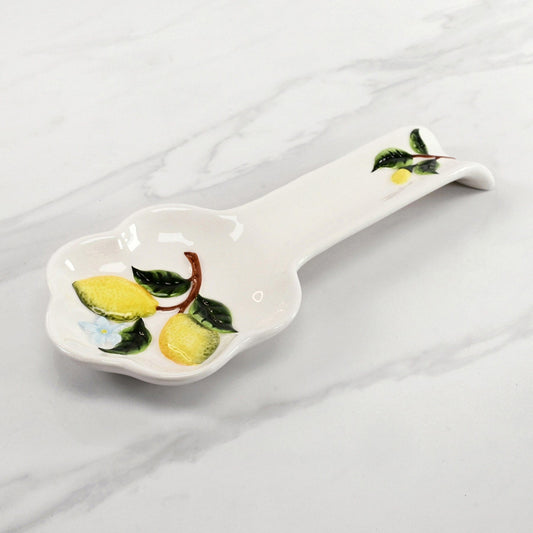 Hand-Painted Lemons Spoon Rest