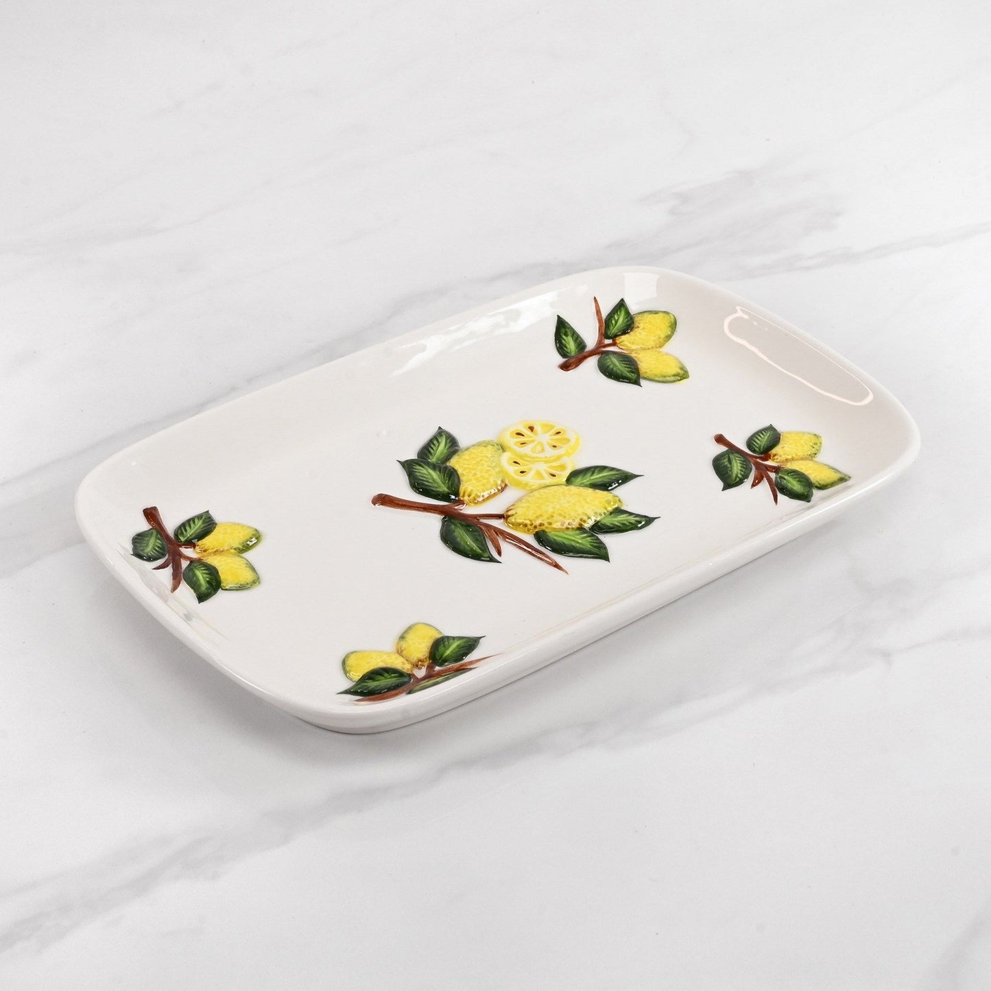 Hand-Painted Lemons Tray