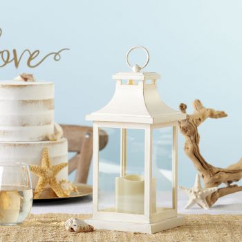 LED Vintage Decorative Ivory Lantern - Hampton
