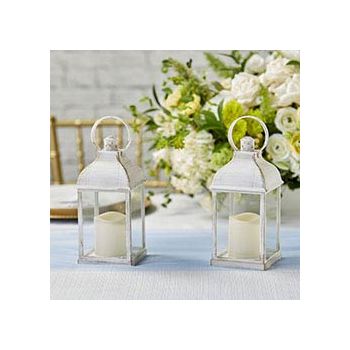 LED Vintage Decorative White Lantern - Marrakesh (Set of 2)