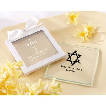 Personalized Glass Coaster - Religious (Set of 12)