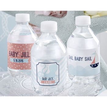Personalized Water Bottle Labels - Kate's Nautical Baby Collection