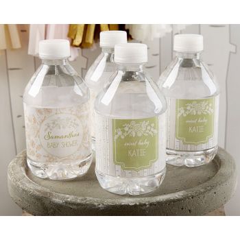 Personalized Water Bottle Labels - Kate's Rustic Baby Shower Collection