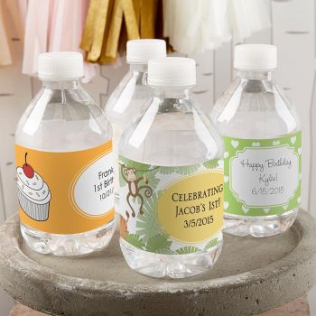 Personalized Birthday Water Bottle Labels