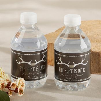 Personalized Water Bottle Labels  - The Hunt Is Over