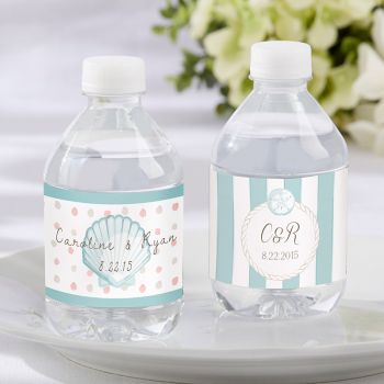 Personalized Water Bottle Labels - Beach Tides