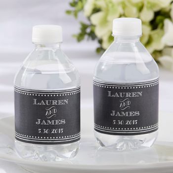 Personalized Water Bottle Labels - Chalk