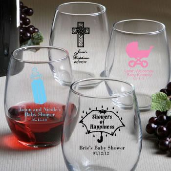 Personalized Stemless Wine Glasses 