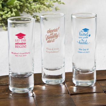 Personalized Fun 2 Oz Shooter Glasses - graduation design