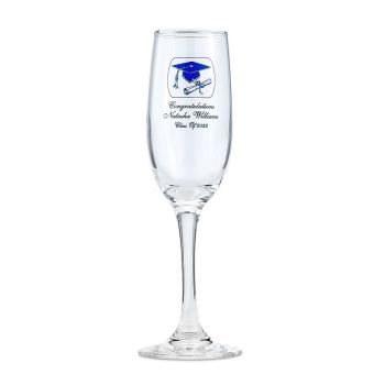 Personalized champagne glass flute - Graduation