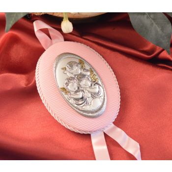 52CRP Made in Italy Three Angels hanging icon pink