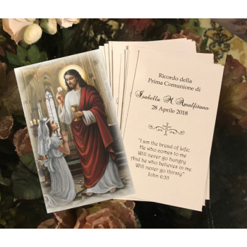 FA2235 Personalized First Communion Remembrance Card