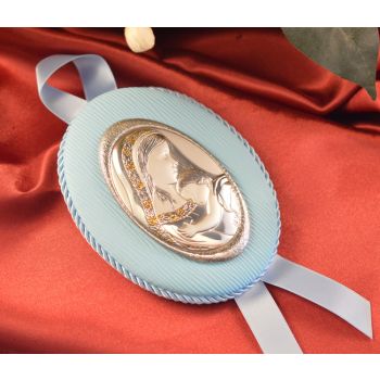 60CRB Made in Italy Mother and Child hanging icon blue 