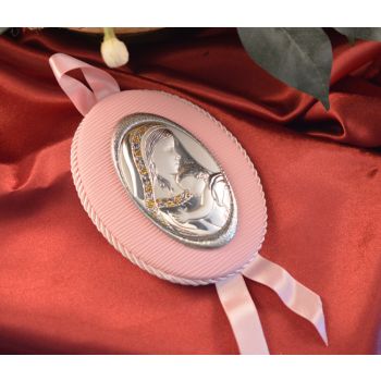 61CRP Made in Italy Mother and Child hanging icon pink 