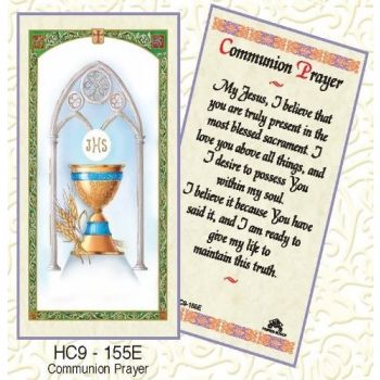 HC9-155 First Communion Prayer Card