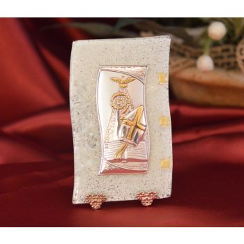 82MUR Made in Italy Confirmation on a Murano Glass Stand 