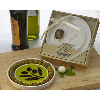 Taste of the Orchard Oil and Vinegar Dipping Plate