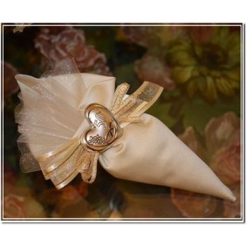 Italian cono 50th Wedding Anniversary With Silver heart