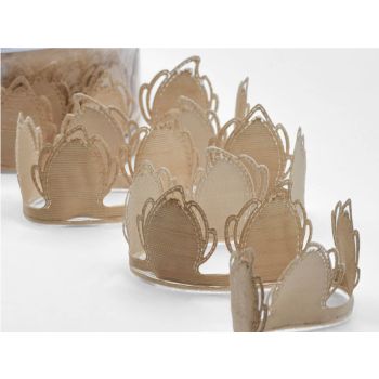 AR510 DARK IVORY Coccarde Ribbon DIY Confetti Flowers