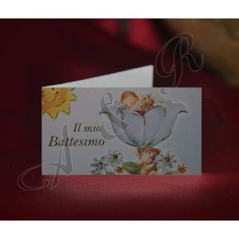 B026 Favor tags Bigliettini for Baptism Christening