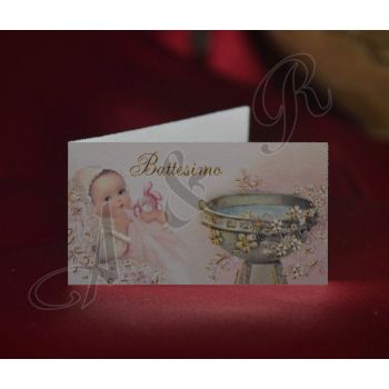 B035E Italian Favor Tags Bigliettini for Baptism
