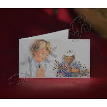 C202 First Communion Boy Favor Tags Bigliettini