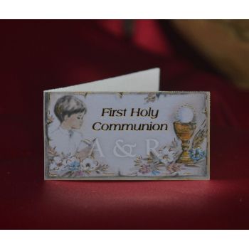 C232E First Communion Boy Favor Tags Bigliettini