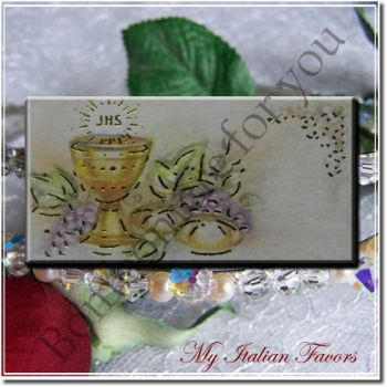 C241 Italian Communion Favor Tag Bigliettino
