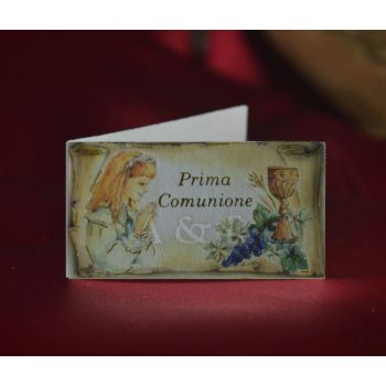 C274 First Communion Girl Favor Tags Bigliettini
