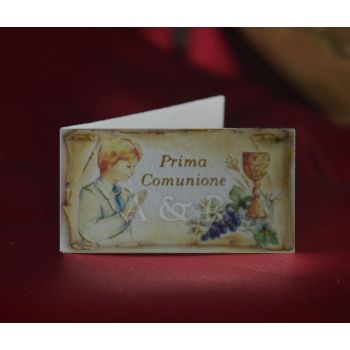 C275 First Communion Boy Favor Tags Bigliettini