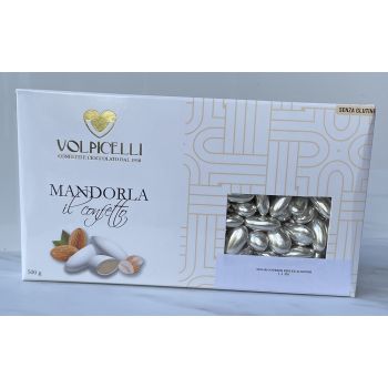 VOL900 Volpicelli Italian Imported Silver Dipped almonds Nozze D'Argento