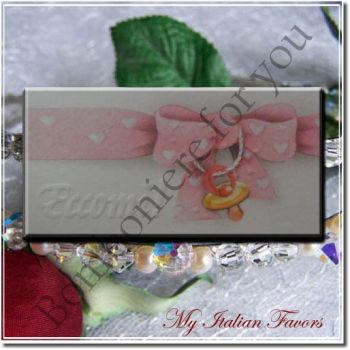 D340 Eccomi!! Italian Favor Tag Bigliettino Bomboniera