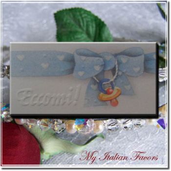 D346 Eccomi!! Italian Favor Tag Bigliettino Bomboniera