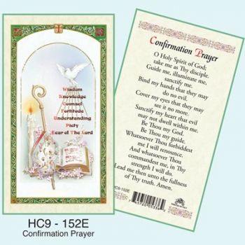HC9-152E Confirmation Prayer Card