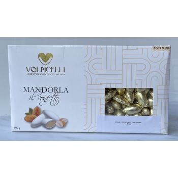 VOL950 Volpicelli Italian Imported Gold Foil Wrapped almonds Nozze D'Oro