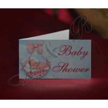 F101 Italian Baby Shower Favor Tag Bigliettino Bomboniere