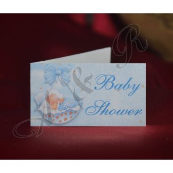 F102 Italian Baby Shower Tag Bigliettino Bomboniere
