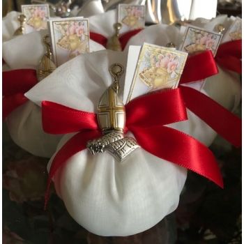 Almond favors, Confirmation favors with made in Italy Bishop hat, Tag NOT INCLUDED