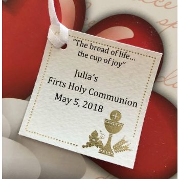 NT100 Italian First Communion Favor Tag Bigliettino