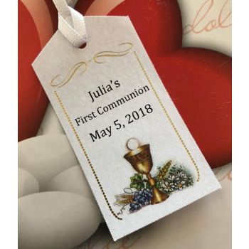 NT101 Italian First Communion Favor Tag Bigliettino