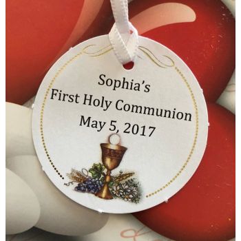 NT102 Italian First Communion Favor Tag Bigliettino