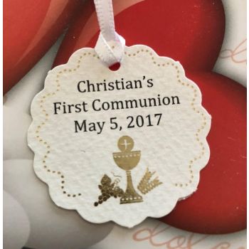 NT103 Italian First Communion Favor Tag Bigliettino