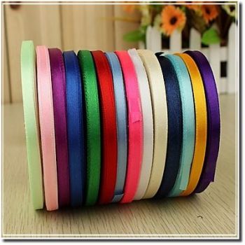 3/8" Personalized satin ribbon Plain Edge