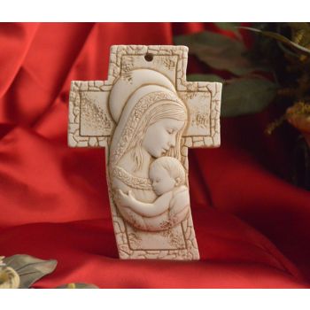 RL3200 Mother and Child Standing Cross Made in Italy 