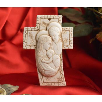RL3300 Holy Family Standing Cross Made in Italy 