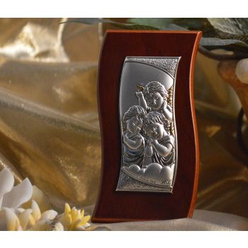 RL400 Italian Silver Angels icon on a wood stand
