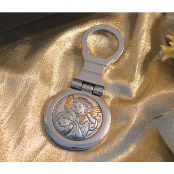 RL40KC Italian Guardian Angel Icon Made in Italy Keychain