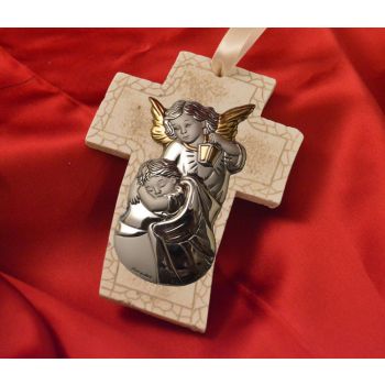 RL4200 Guardian Angel Hanging Cross Made in Italy