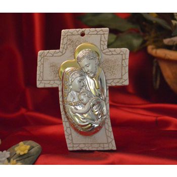 RL4500 Holy Family Standing Cross Made in Italy 